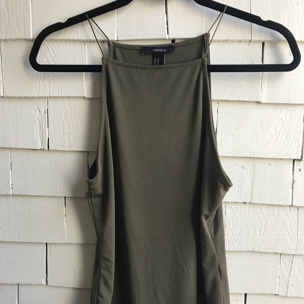 Forever21 Green Body Suit , Thin Strap